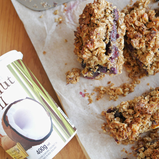 Blueberry Crumble Slice