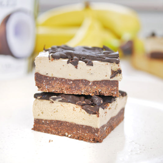 Raw Banana Chocolate Slice