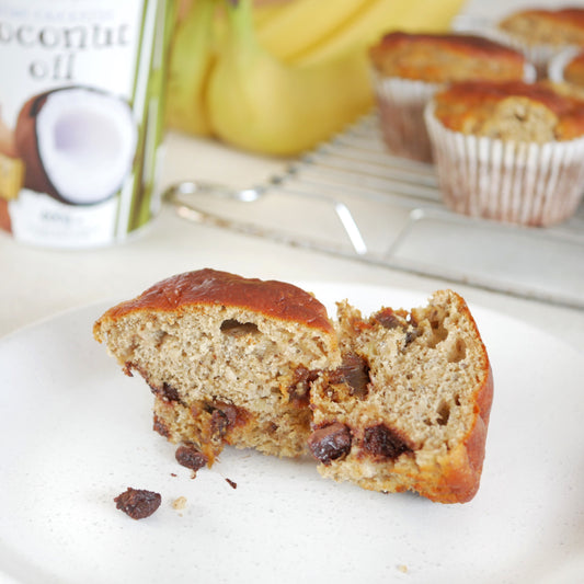 Banana, Walnut & Choc Chip Muffins