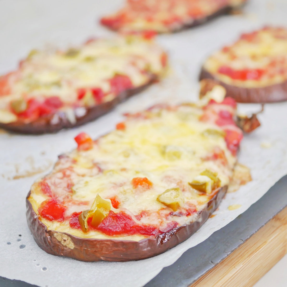 Mini Eggplant Pizzas