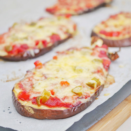 Mini Eggplant Pizzas
