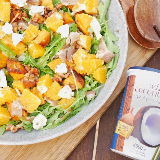 Kumara, Bacon and Blue Cheese Salad