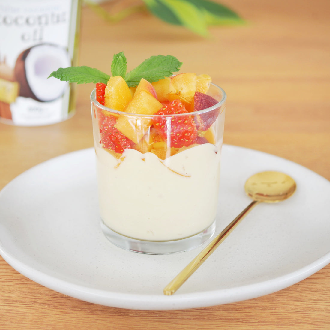 Homemade Custard with Fresh Fruit