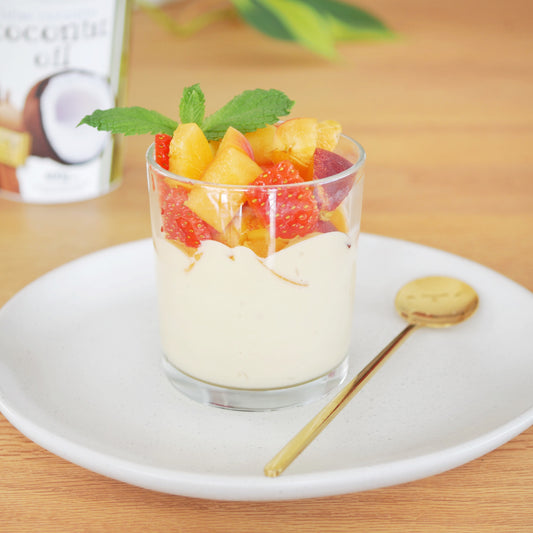 Homemade Custard with Fresh Fruit