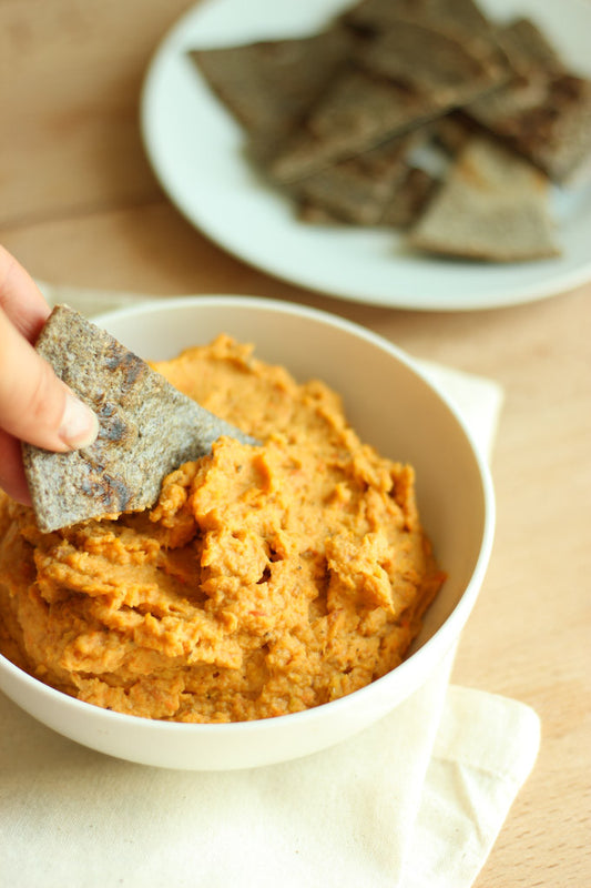 Roasted Garlic, Pumpkin & Carrot Hummus